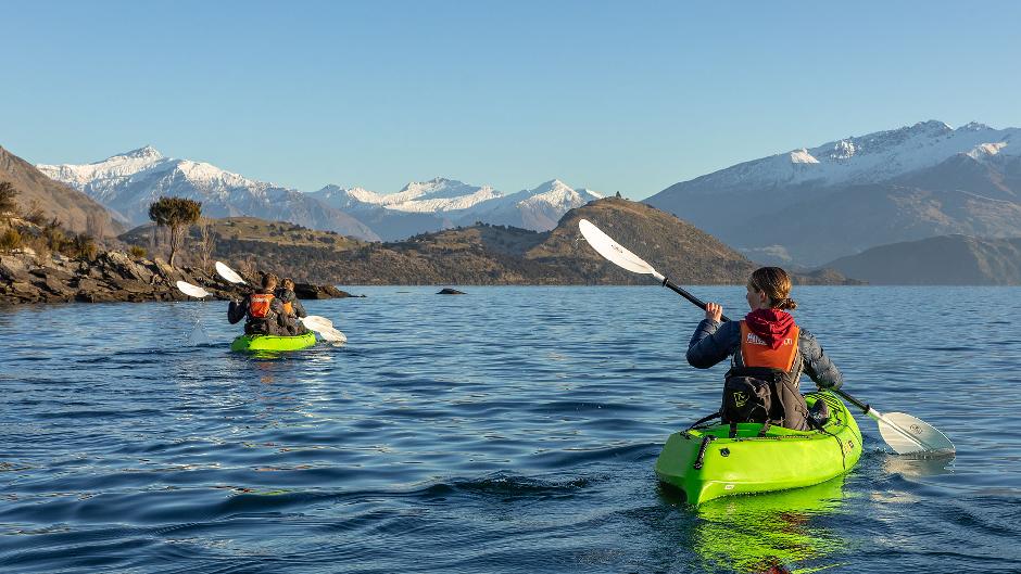 Immerse yourself in Lake Wanaka with the freedom to explore at your own pace on a kayak. Enjoy the calm of having a piece of the lake all to yourself, and soak in the scenery up close!